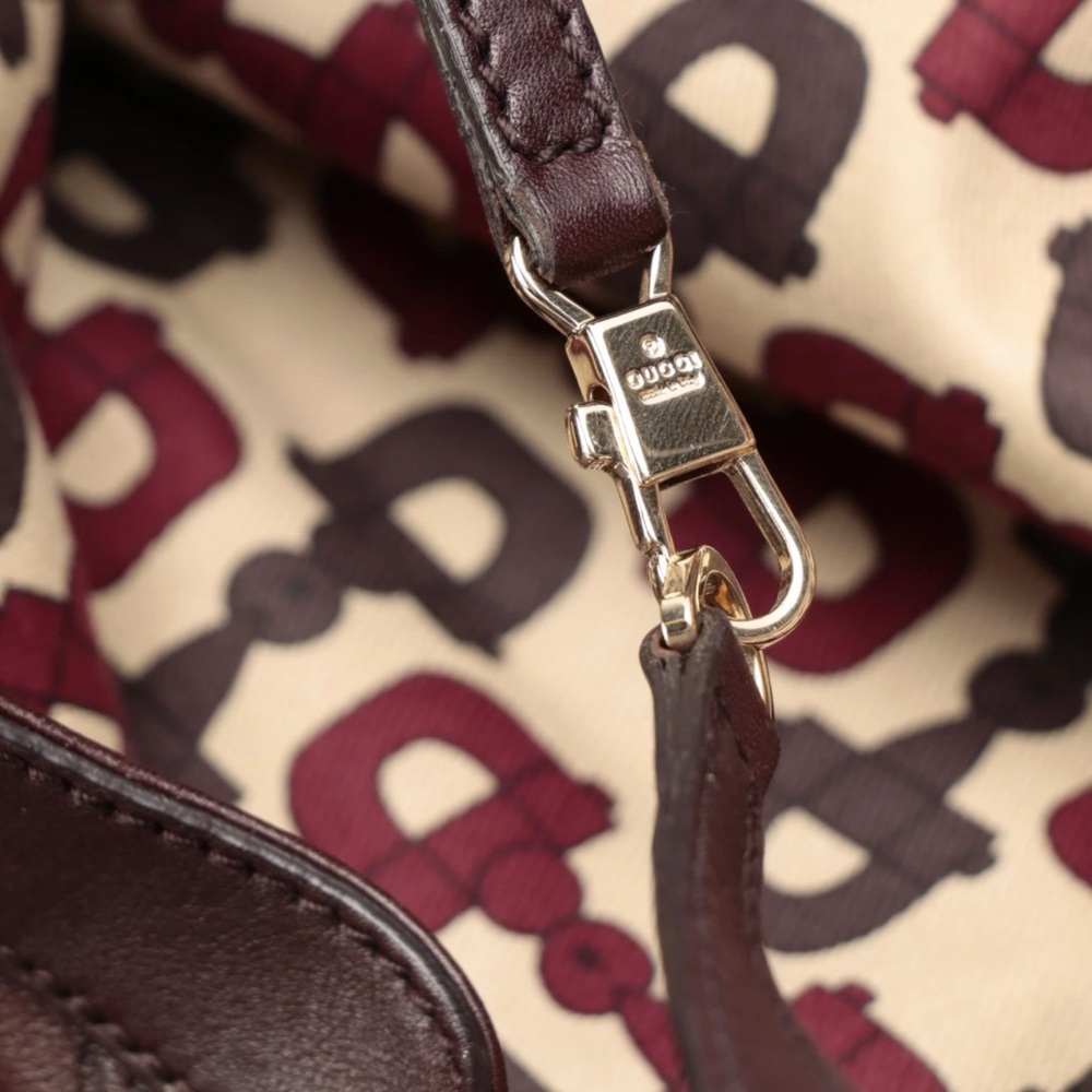 Gucci Abbey D-Ring Large Hobo Bag Brown Guccisma Leather - Picture 7 of 13